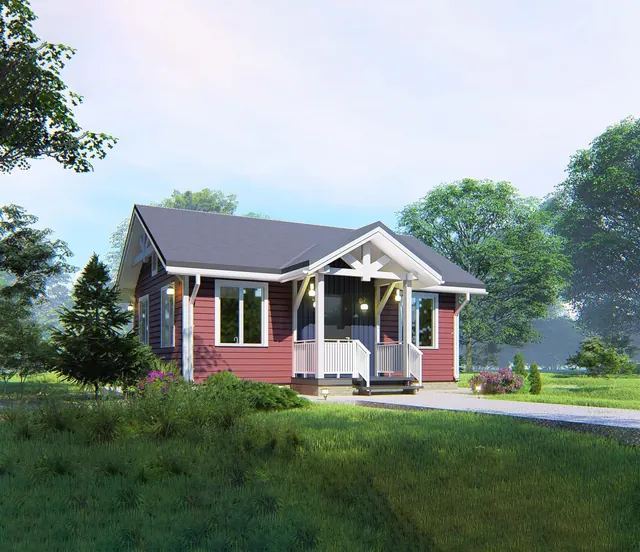 Каркасный дом КД-03, 54 м²