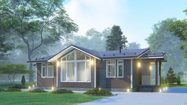 Каркасный дом КД-06, 90 м²