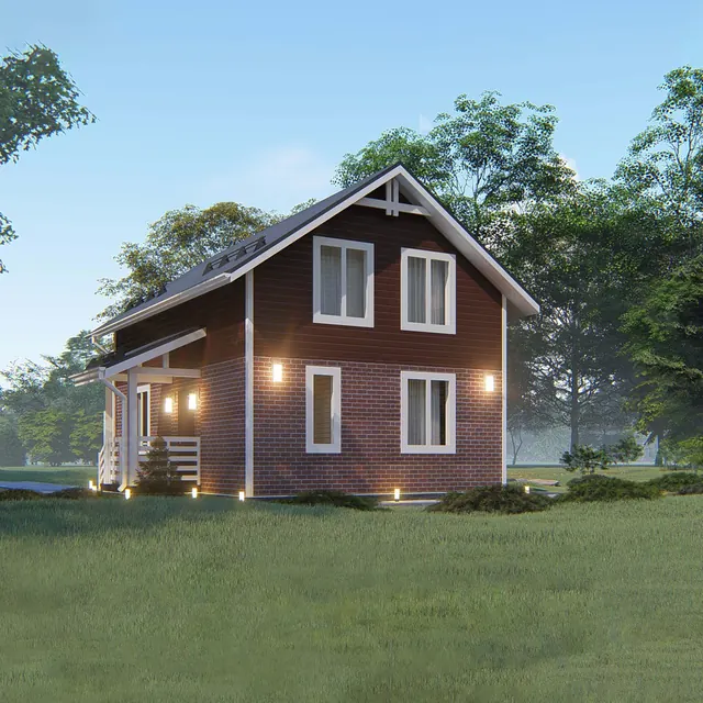 Каркасный дом КД-08, 86 м²