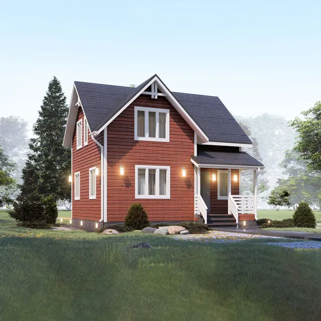 Каркасный дом КД-12, 96 м²