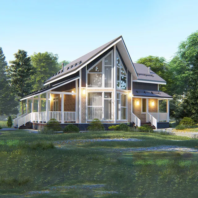 Каркасный дом КД-13, 143 м²